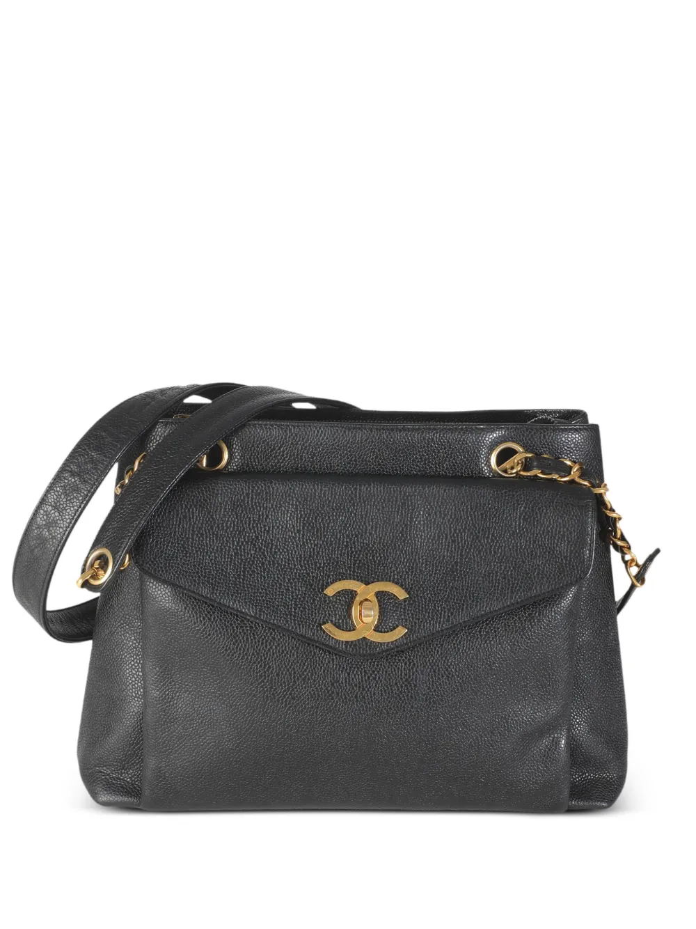 CHANEL Pre-Owned 1994-1996 ココマーク ショルダーバッグ - ブラック CHANEL Pre-Owned 1994-1996 ココマーク ショルダーバッグ - ブラック