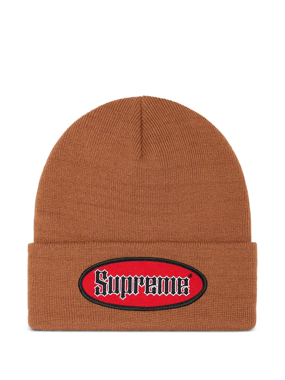 Supreme Oval Patch Beanie | marron | Image 1