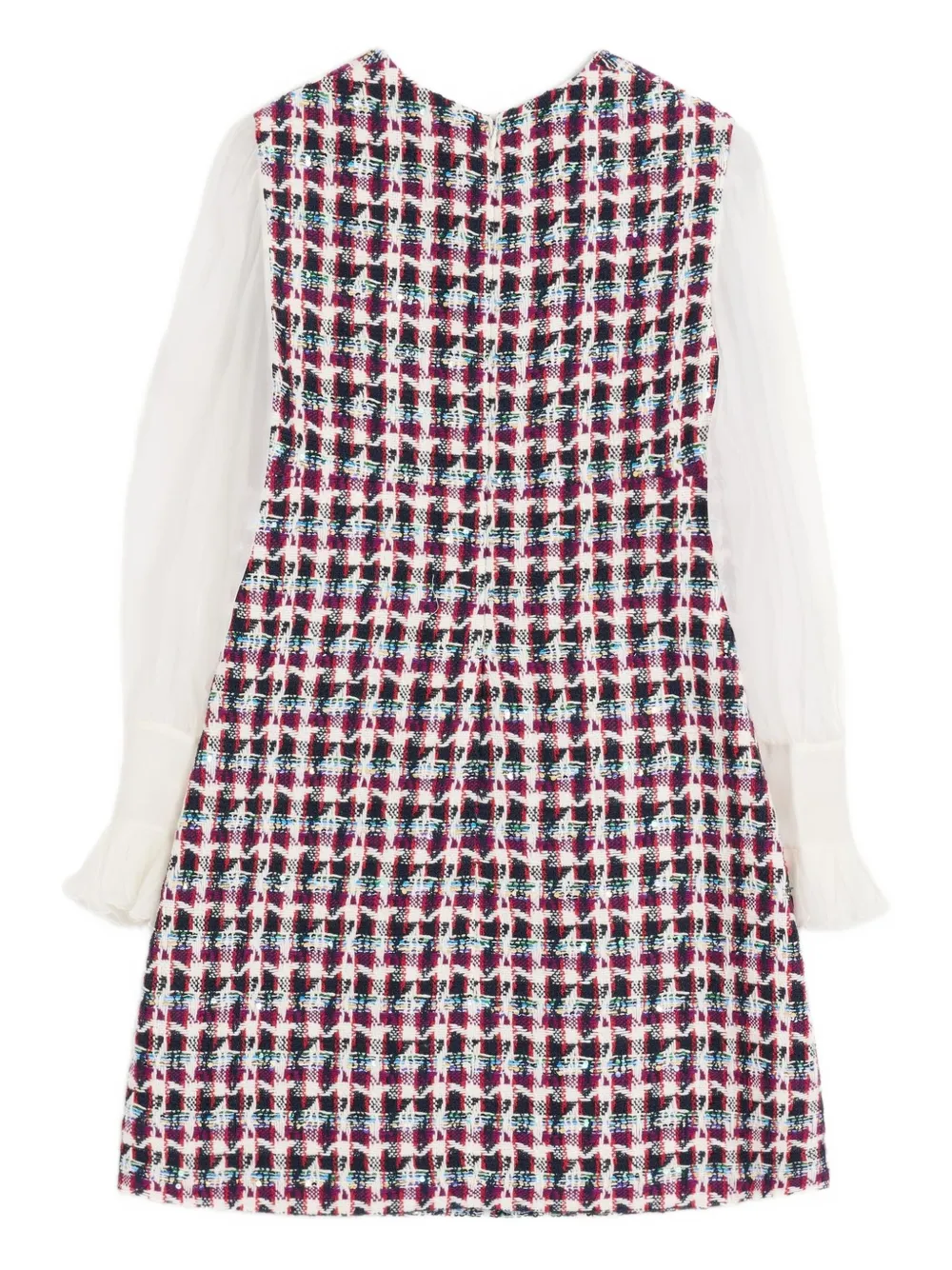 Valentino Garavani checked shift dress - Rood