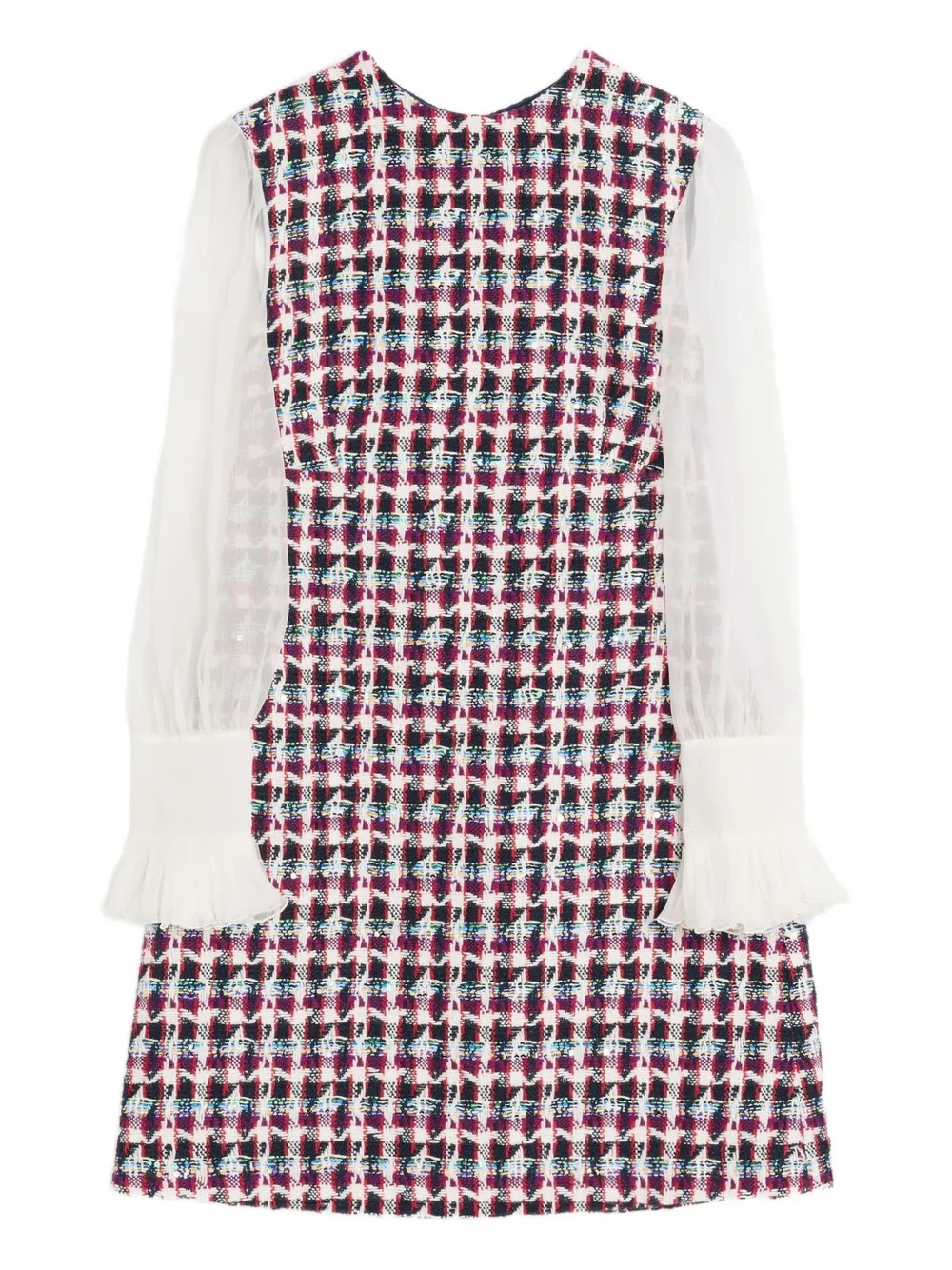 Valentino Garavani checked shift dress Rood