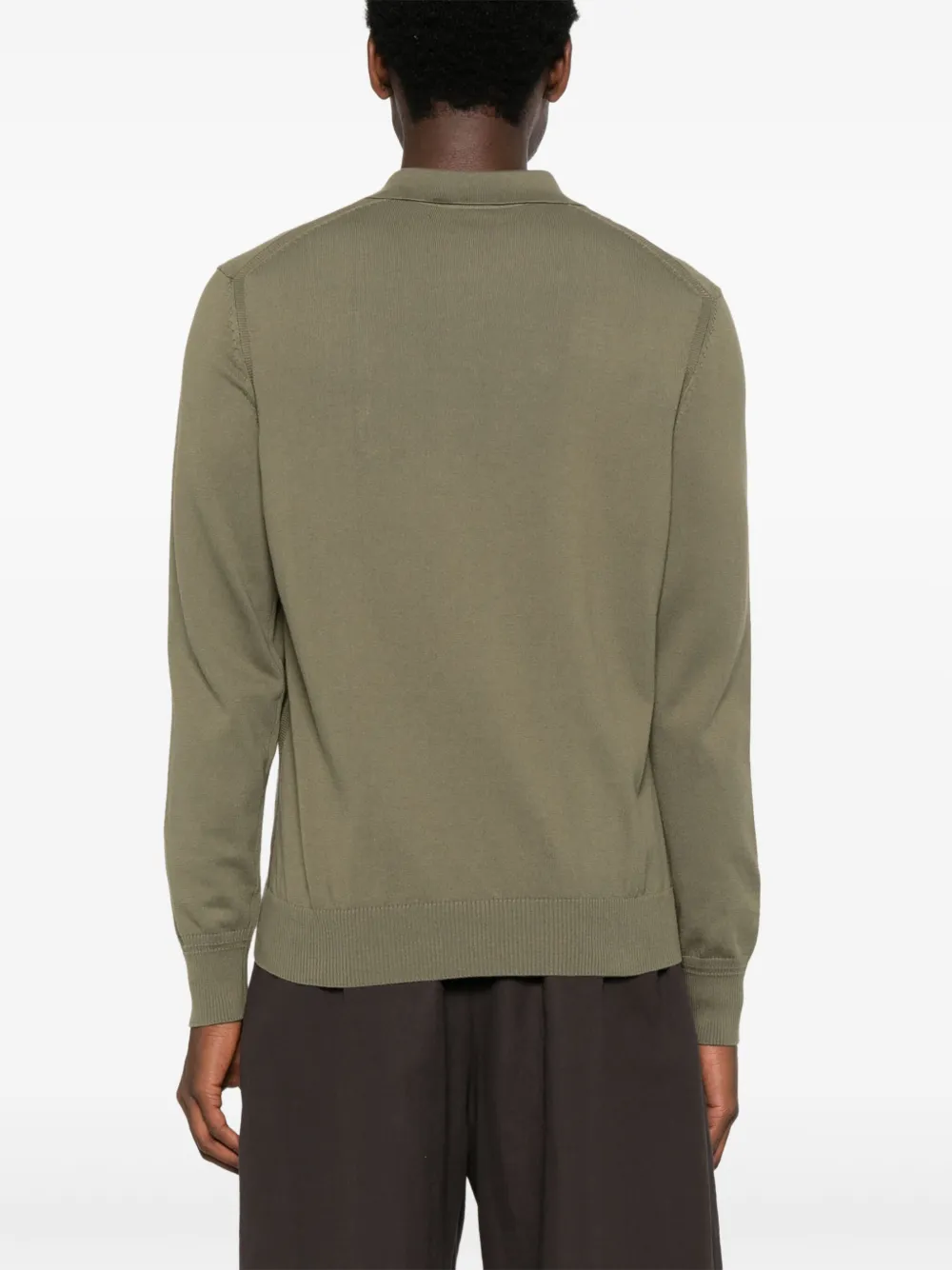BOSS Poloshirt van katoenblend Groen