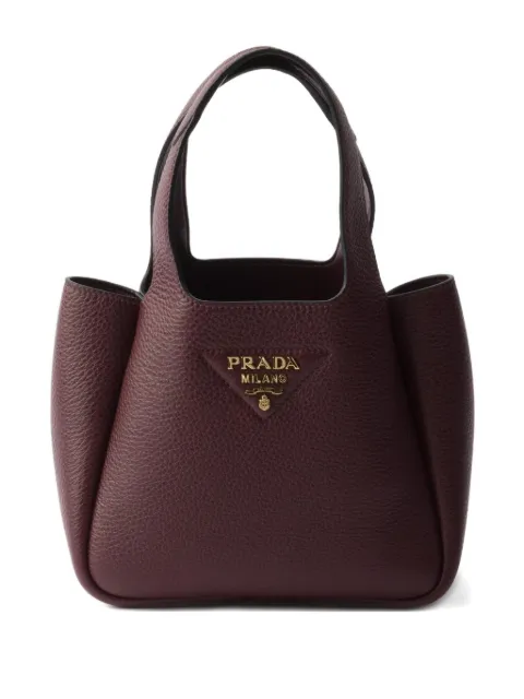 Prada leather top-handle mini bag