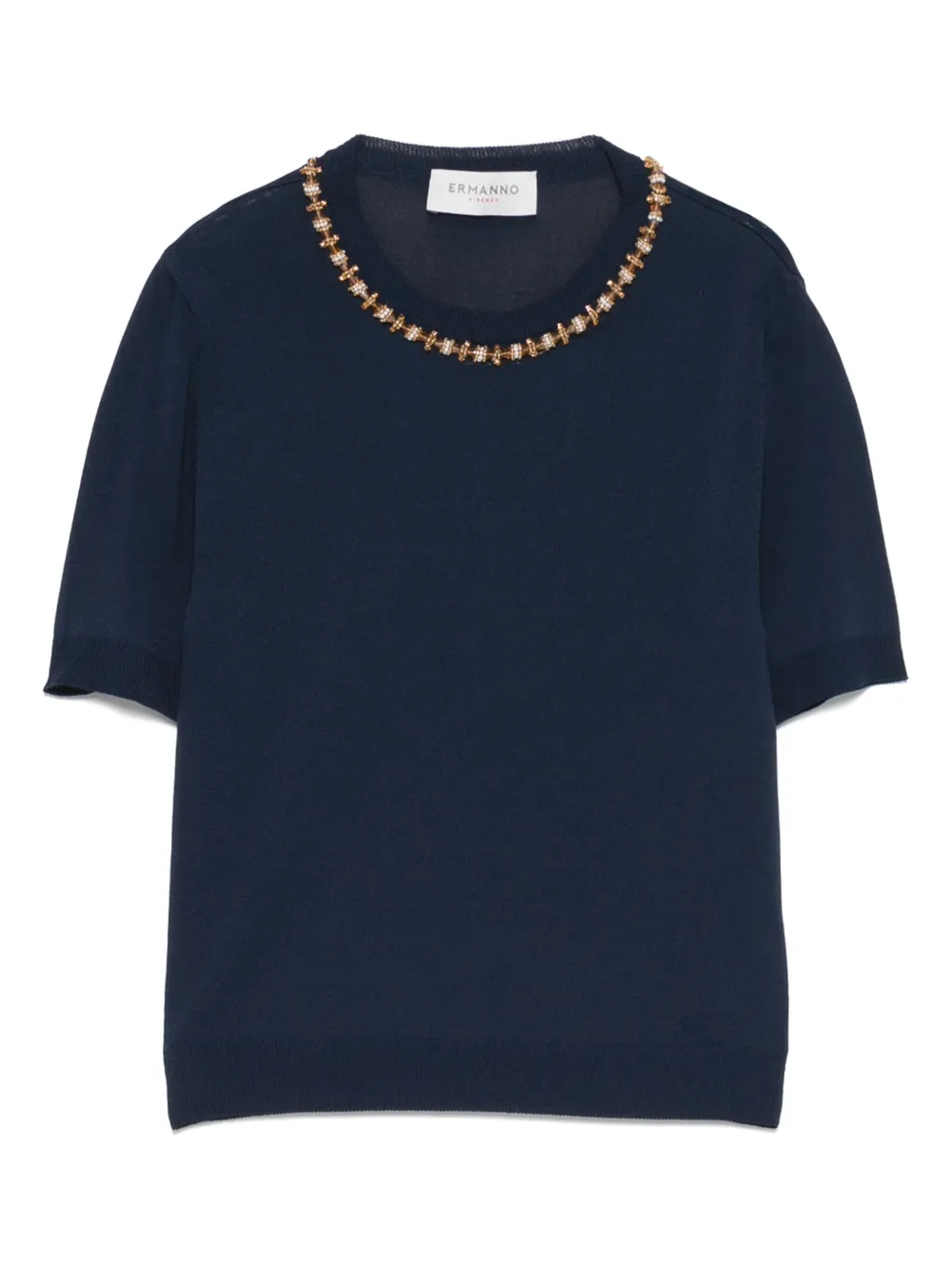 ERMANNO FIRENZE  playera con cuello redondo | azul | Image 1