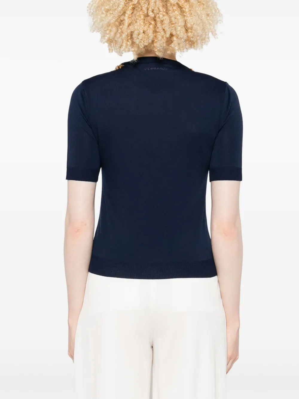 ERMANNO FIRENZE T-shirt met ronde hals Blauw