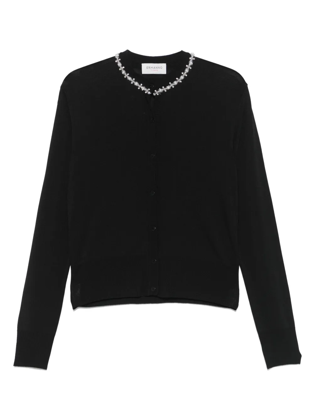 ERMANNO FIRENZE  crystal-embellished cardigan | Black | Image 1