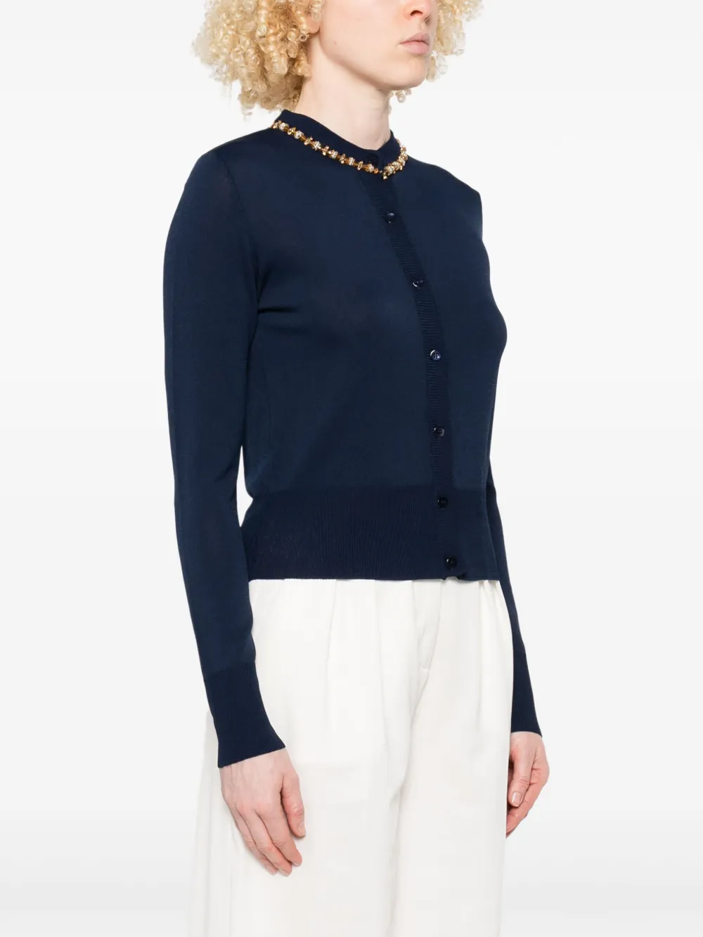 ERMANNO FIRENZE Button-up vest Blauw