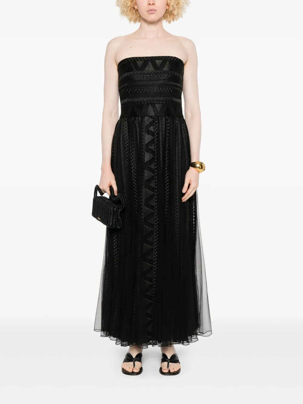 ERMANNO FIRENZE Off-shoulder jurk Zwart