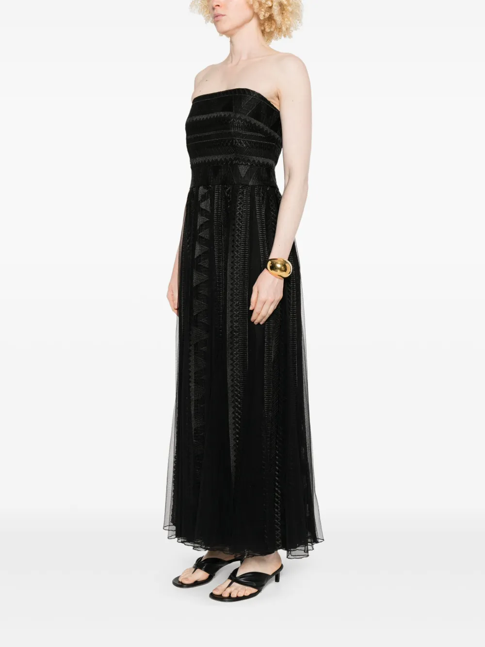 ERMANNO FIRENZE Off-shoulder jurk Zwart