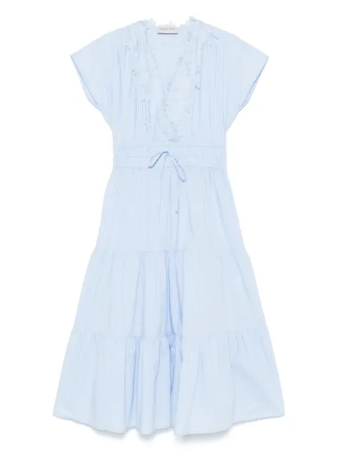 ERMANNO FIRENZE  lace-trim midi dress