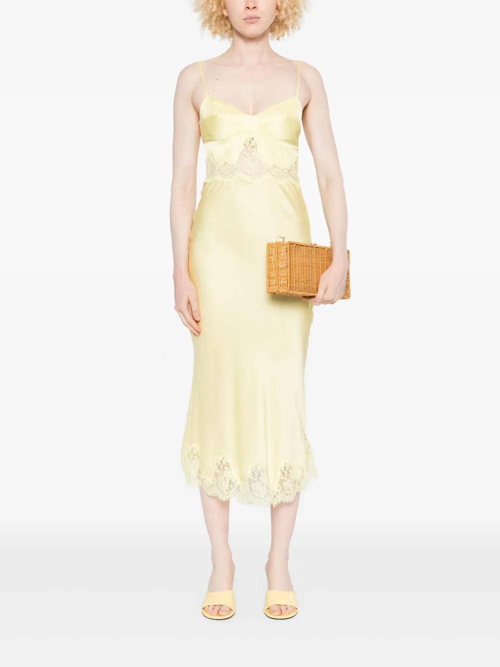 ERMANNO FIRENZE sleeveless dress - Geel
