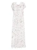 ERMANNO FIRENZE floral-print maxi dress - White