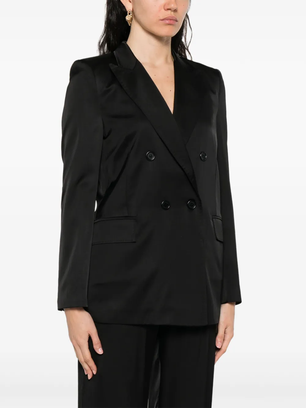 ERMANNO FIRENZE Blazer met dubbele rij knopen Zwart
