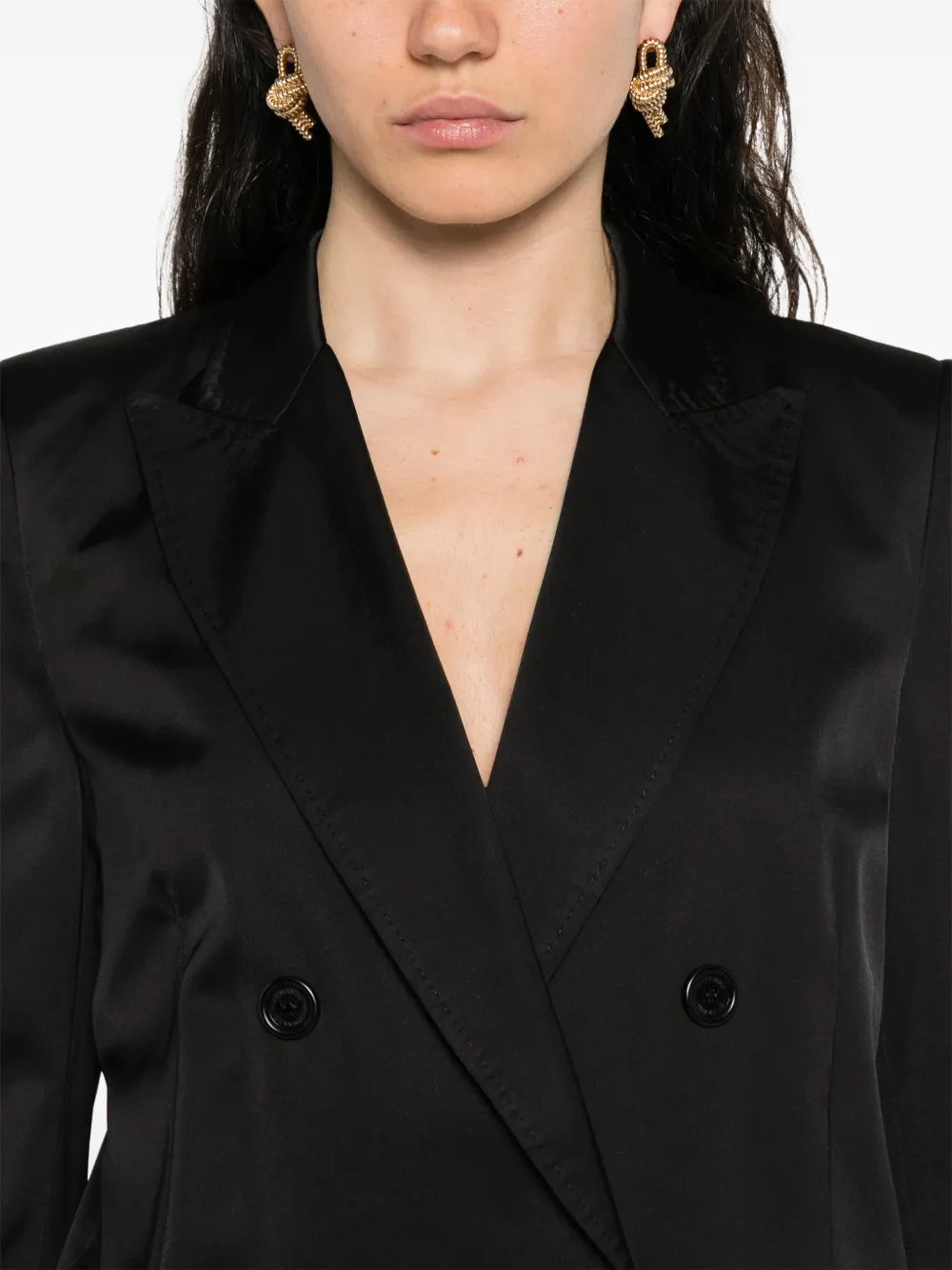 ERMANNO FIRENZE Blazer met dubbele rij knopen Zwart