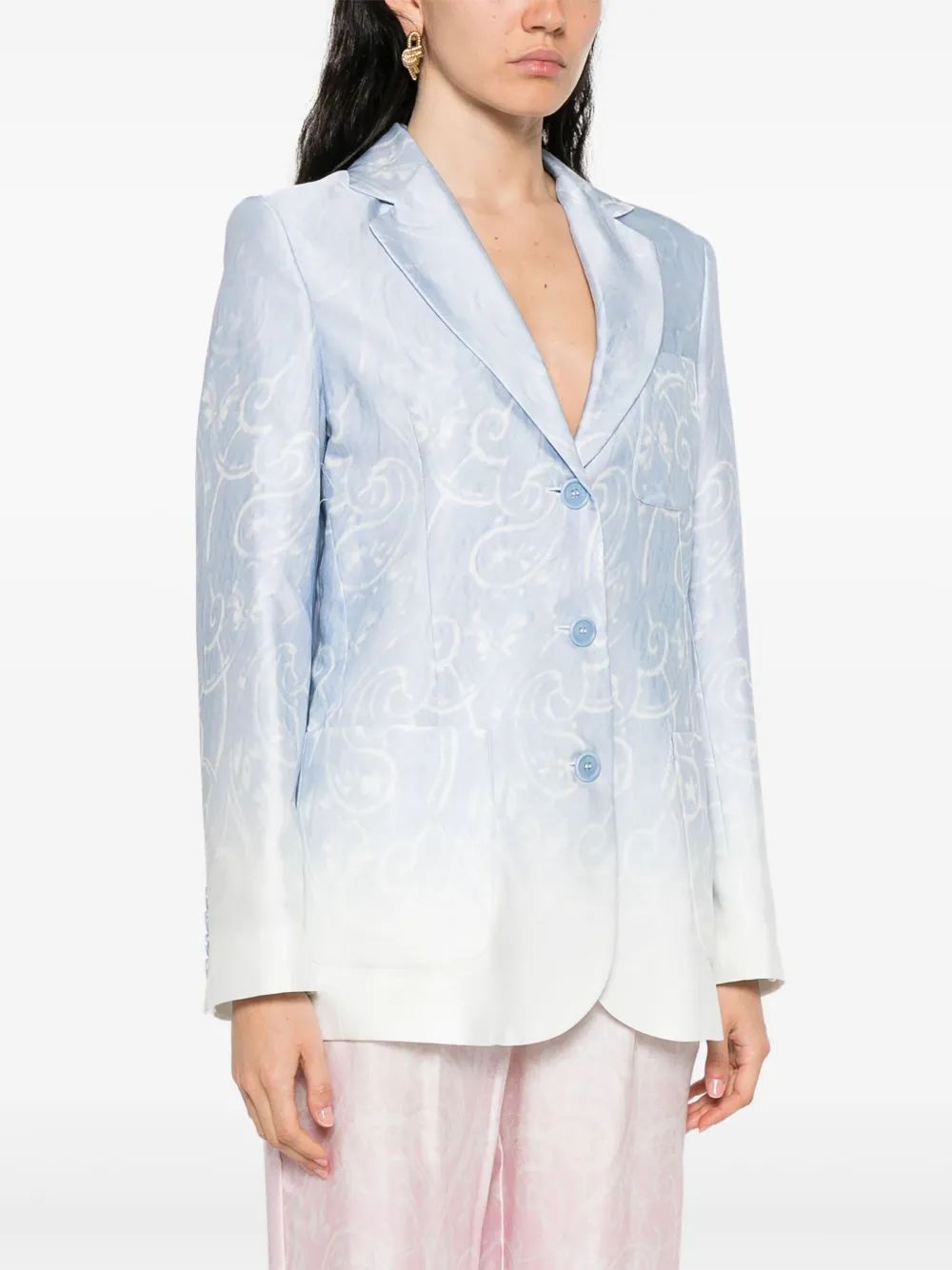ERMANNO FIRENZE Blazer met ombré-effect Blauw