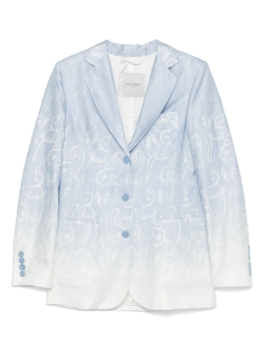 ERMANNO FIRENZE  ombré-effect blazer | Blue | Image 1