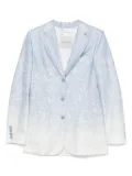 ERMANNO FIRENZE ombré-effect blazer - Blue
