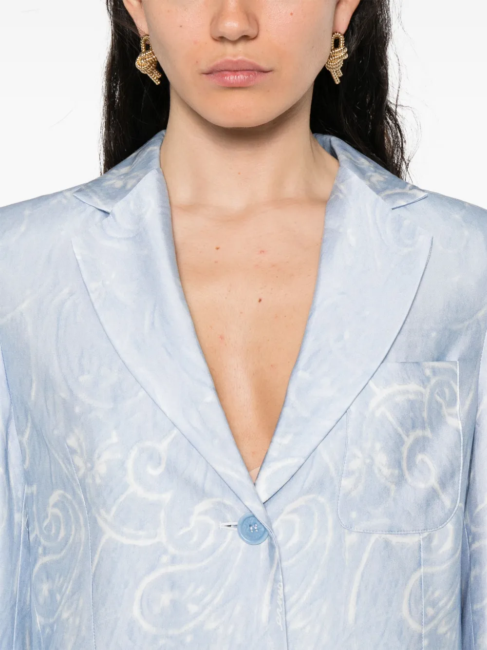 ERMANNO FIRENZE Blazer met ombré-effect Blauw