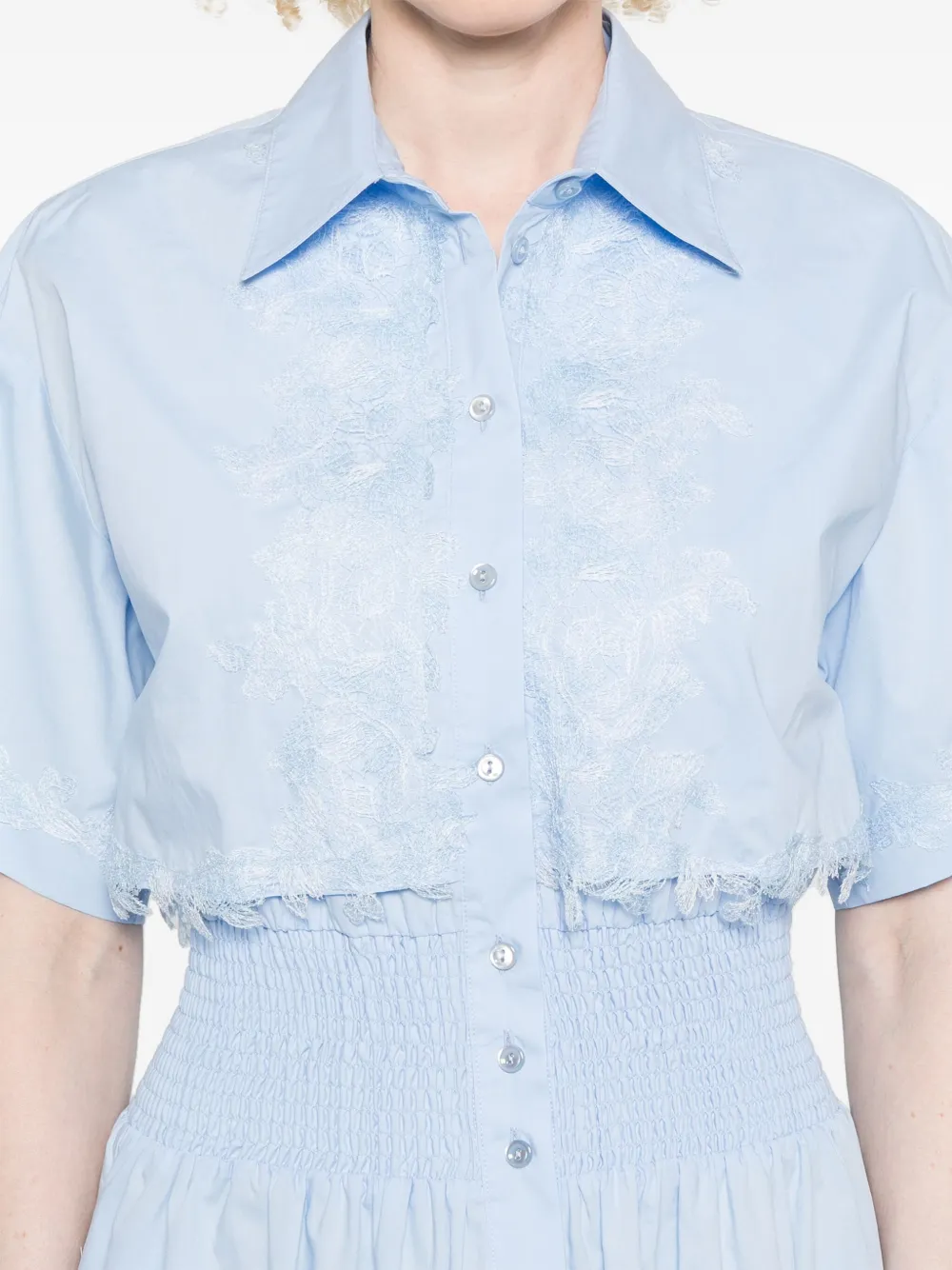 ERMANNO FIRENZE Jurk met korte mouwen Blauw