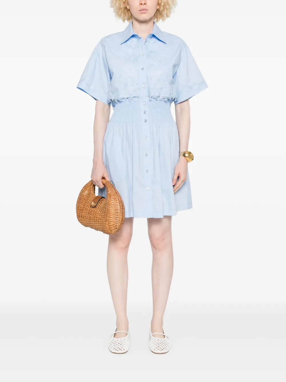 ERMANNO FIRENZE short sleeve dress - Blauw