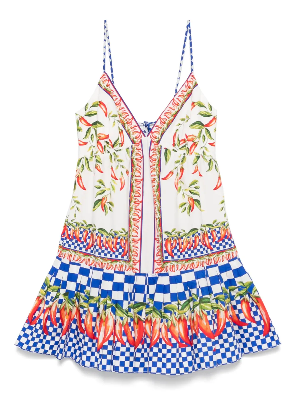 FARM Rio printed mini dress - ホワイト FARM Rio printed mini dress - ホワイト