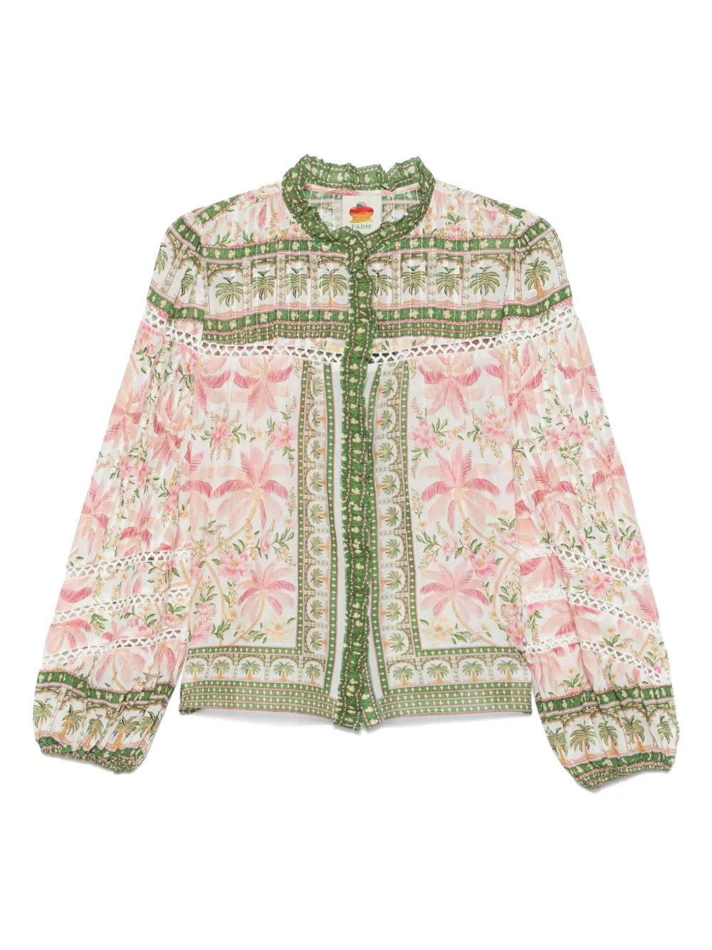 FARM Rio floral-print shirt - ピンク FARM Rio floral-print shirt - ピンク
