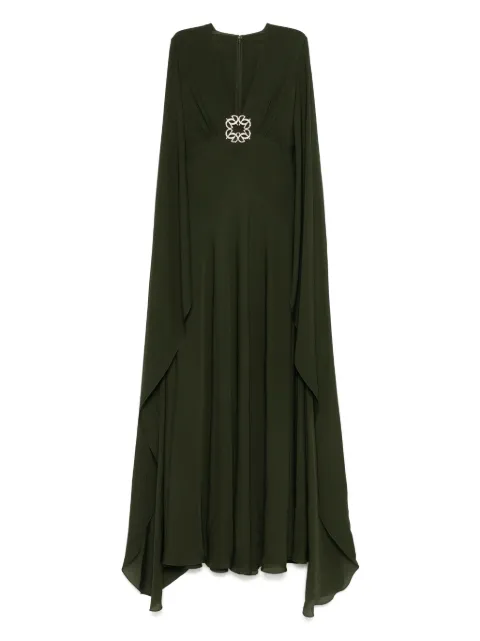 Elie Saab فستان سهرة حرير مزين بكريستال