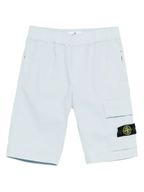 Stone Island Junior short cargo à taille élastiquée