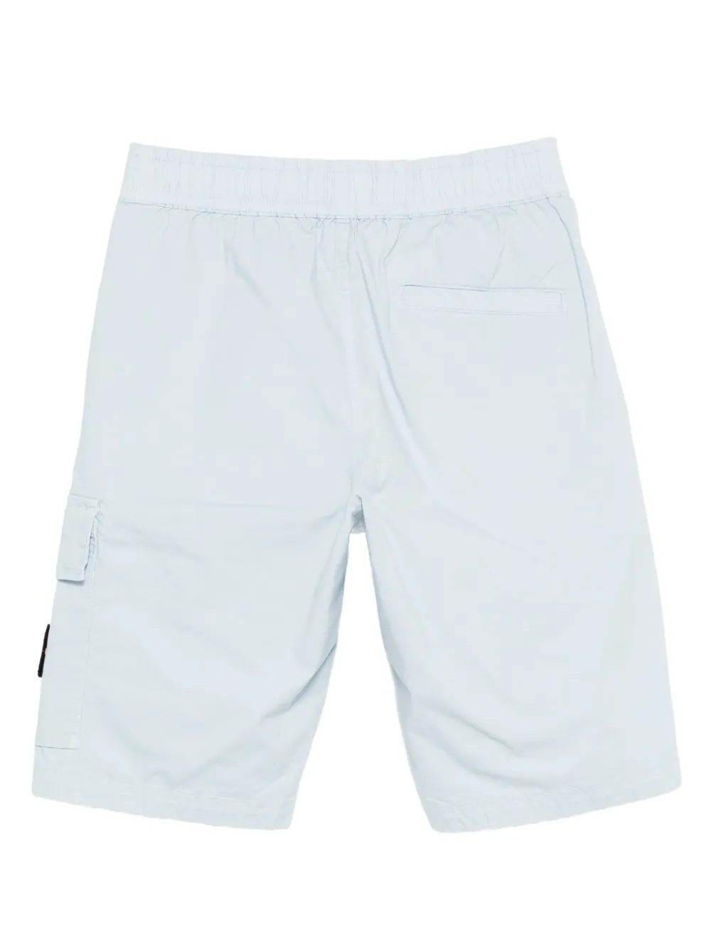 Stone Island Elasticated-waist Cargo Shorts In Blue