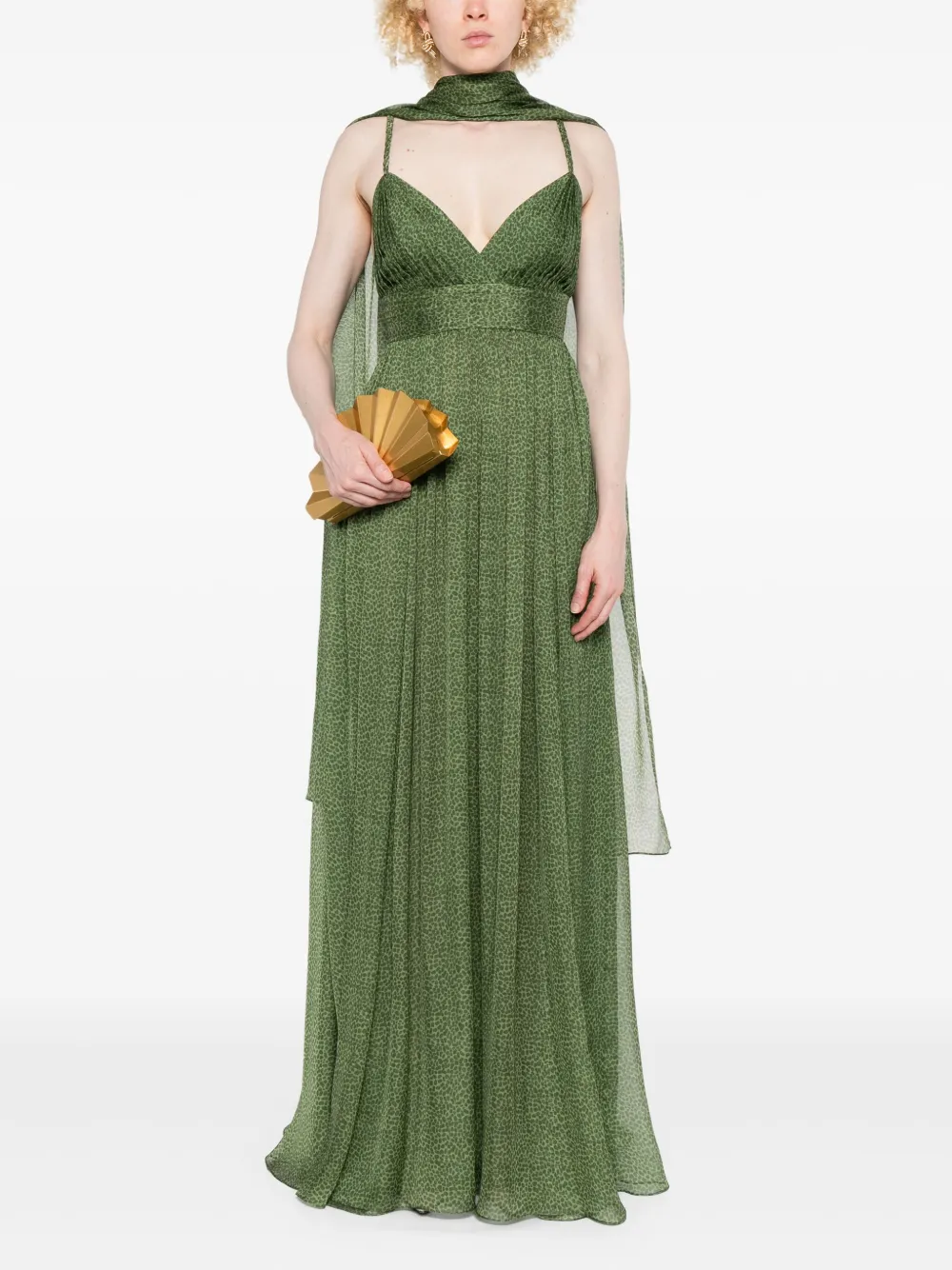 Elie Saab Zijden jurk - Groen