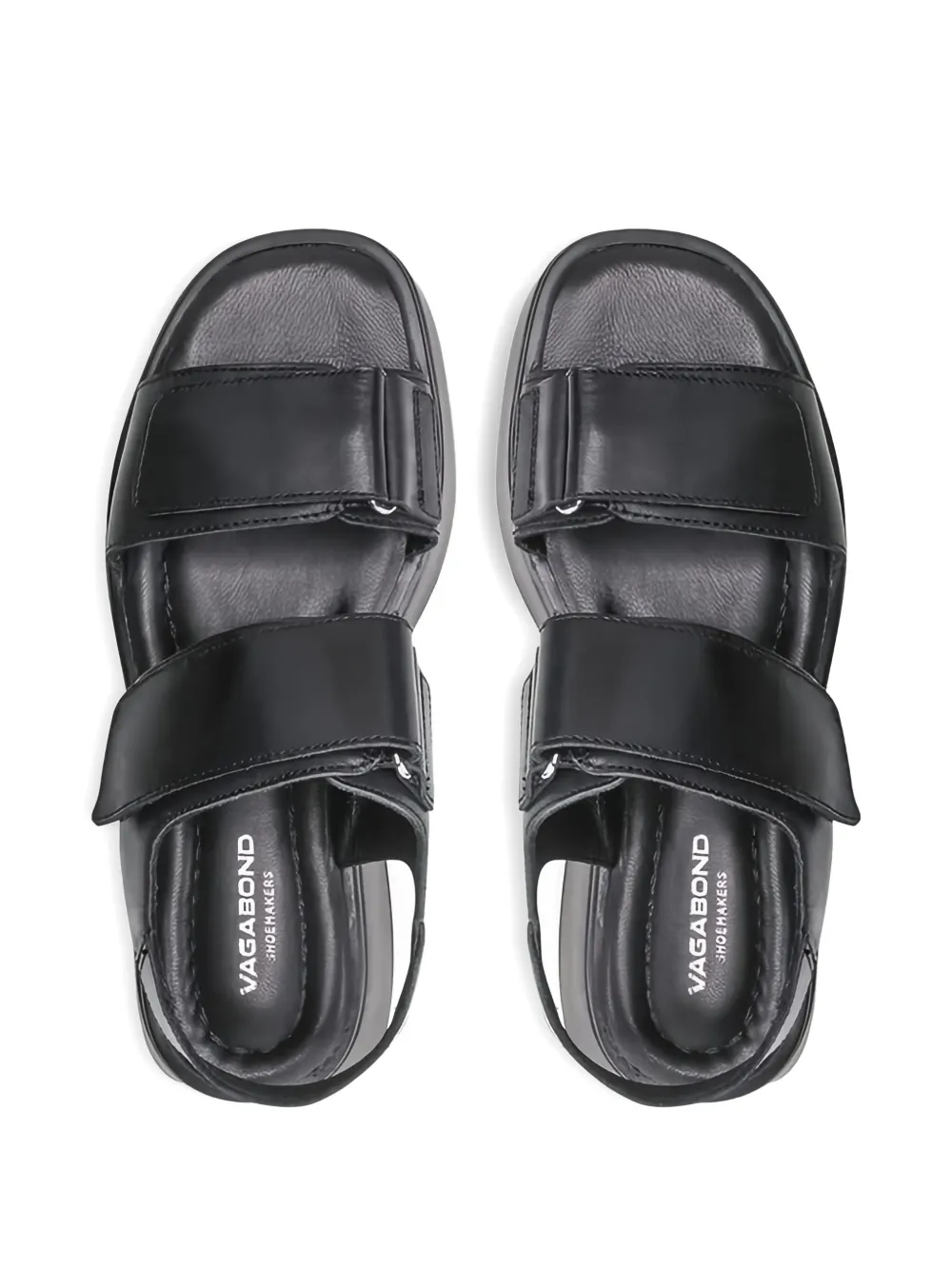 VAGABOND 50mm Courtney double-strap platform sandals Black