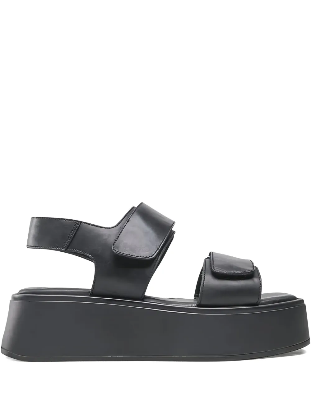 VAGABOND 50mm Courtney double-strap platform sandals Black