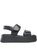 VAGABOND 50mm Courtney double-strap platform sandals - Black