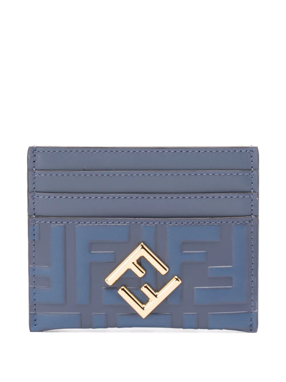 FENDI tarjetero con monograma en relieve | azul | Image 1