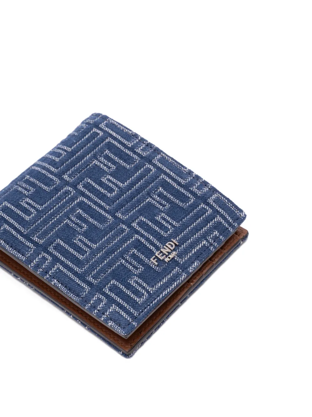 FENDI Canvas portemonnee met FF-monogram Blauw