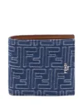 FENDI FF-monogram canvas bifold wallet - Blue