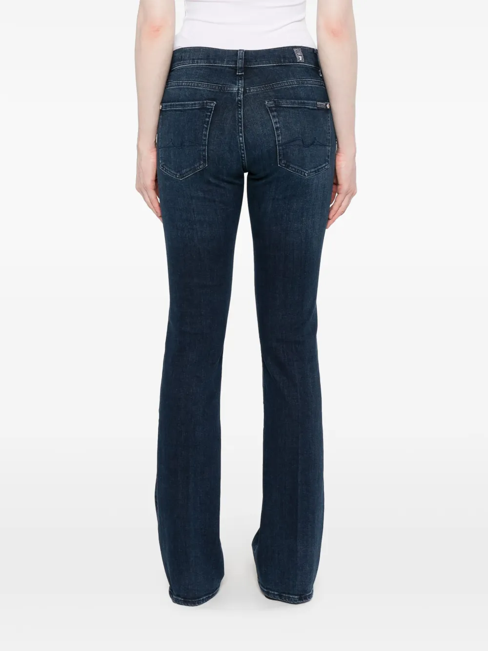 7 For All Mankind Stretch-katoenen jeans Blauw