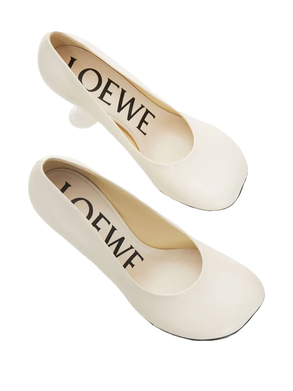 Loewe 90mm Toy Leather Pumps In White