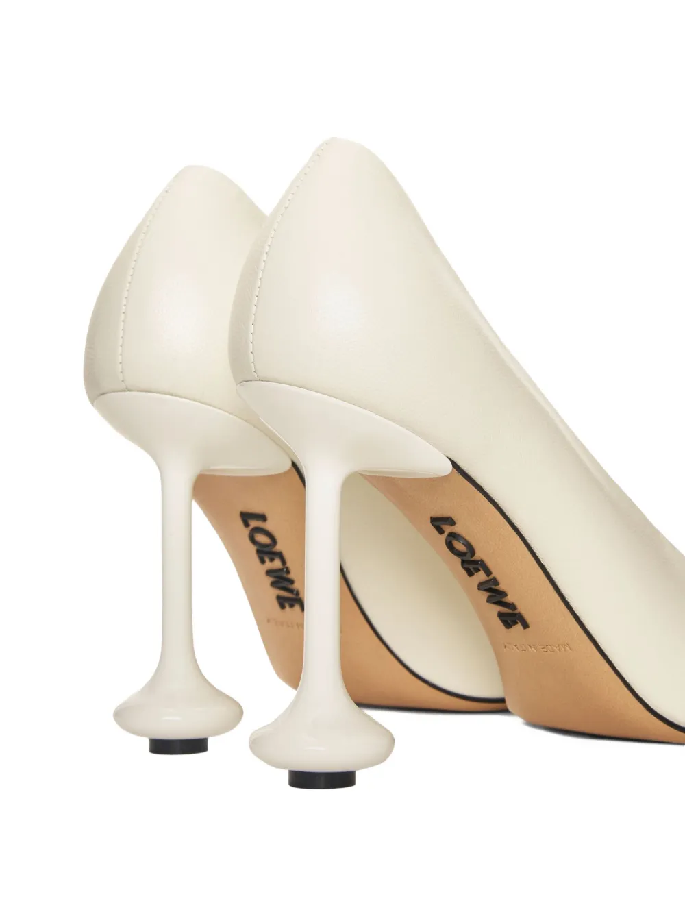 Loewe 90mm Toy Leather Pumps In White