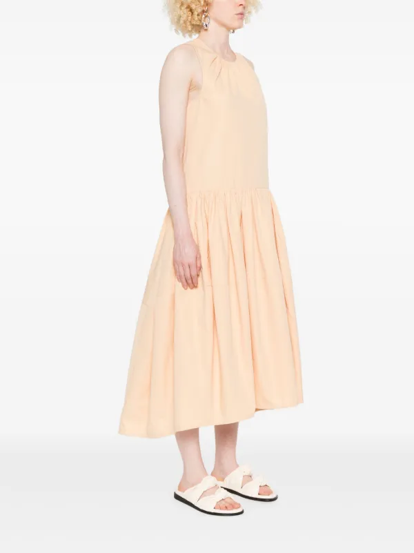 ワンピース JIL SANDER Orange Cotton Blend Dress Jil Sander Organic Cotton Dress | Orange | FARFETCH