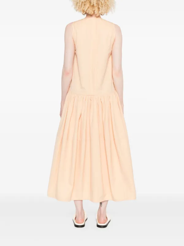 Jil Sander Organic Cotton Dress | Orange | FARFETCH