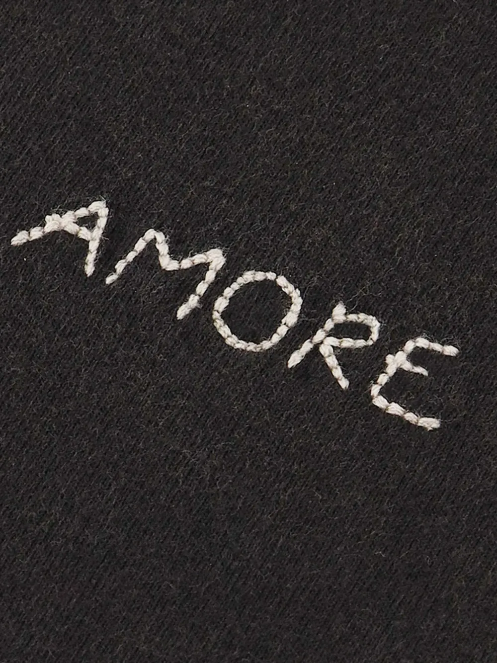 Maison Labiche Popincourt Amore T-shirt met borduurwerk - Grijs