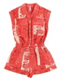 ZIMMERMANN Kids paisley-print belted jumpsuit - Red