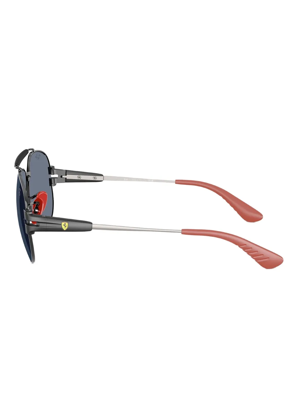 Ray-Ban x Scuderia Ferrari zonnebril met metalen piloten montuur Zwart