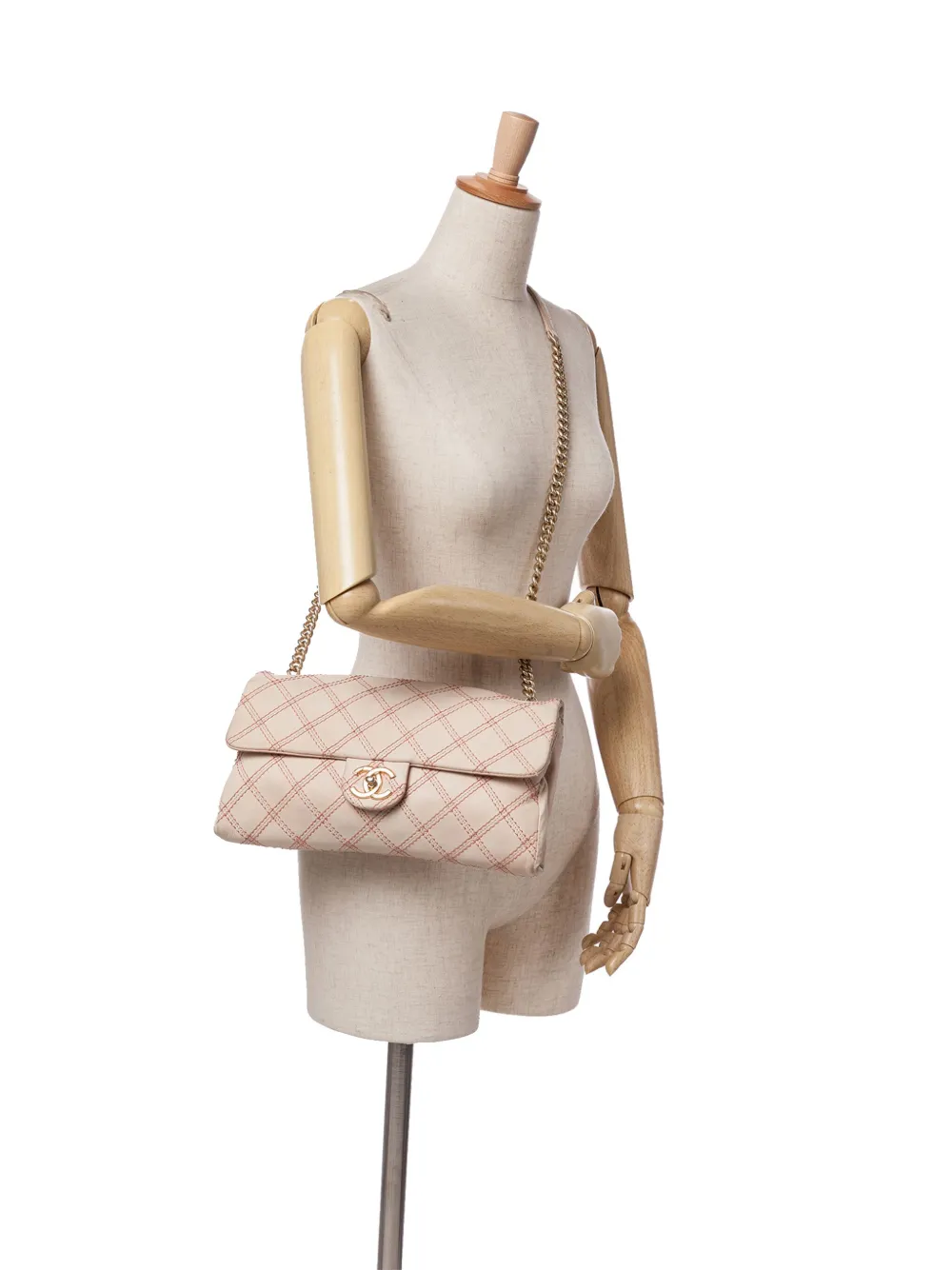 CHANEL Pre-Owned 2014 jumbo Triple Stitched Flap Umhängetasche aus gestepptem Kalbsleder | Pre-owned & Archive | Image 2