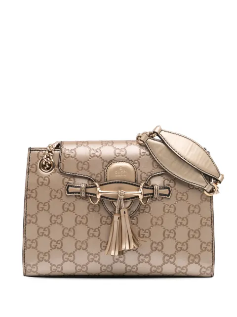 Gucci Pre-Owned 2016-2024 Small Guccissima Emily shoulder bag