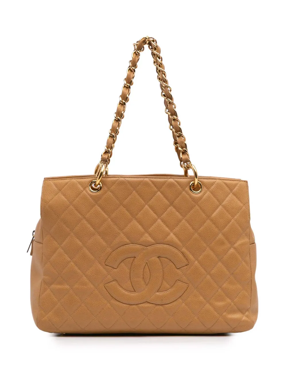CHANEL Pre-Owned 2002-2003 Grand CC Caviar Timeless tote bag | Brown | Image 1