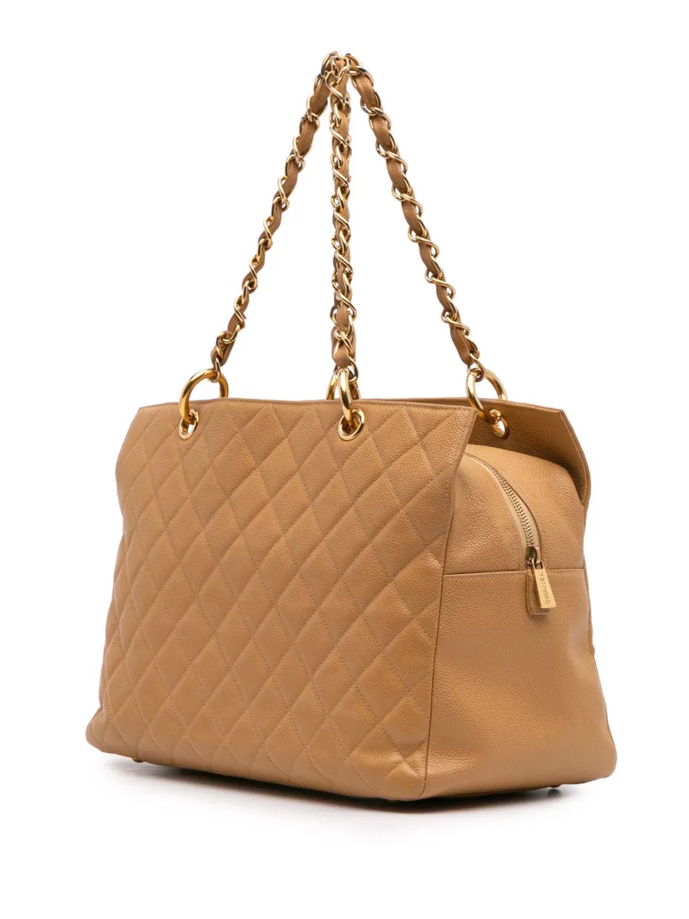 Pre-owned Chanel 2002-2003 Grand Cc Caviar Timeless Tote Bag