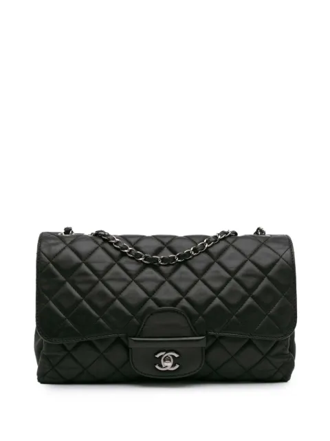 CHANEL Pre-Owned 2014 Jumbo Quilted Lambskin Coco Loop Flap crossbody bag