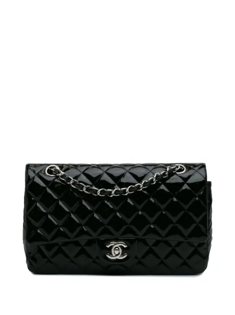 CHANEL Pre-Owned 2009-2010 Medium Classic Patent Double Flap shoulder bag
