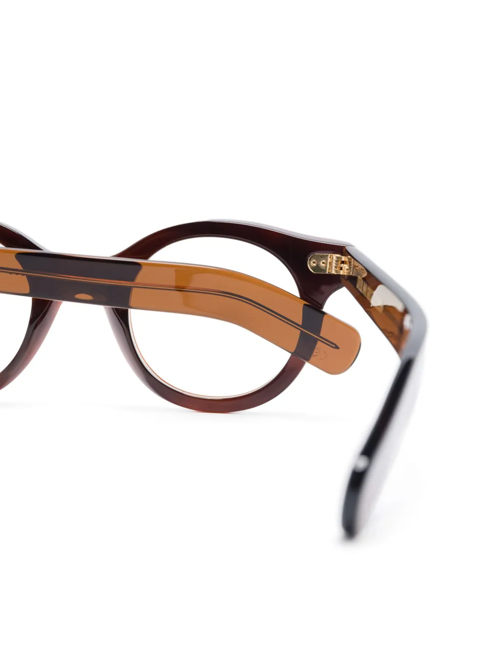 Cutler & Gross Bril met rond montuur Bruin